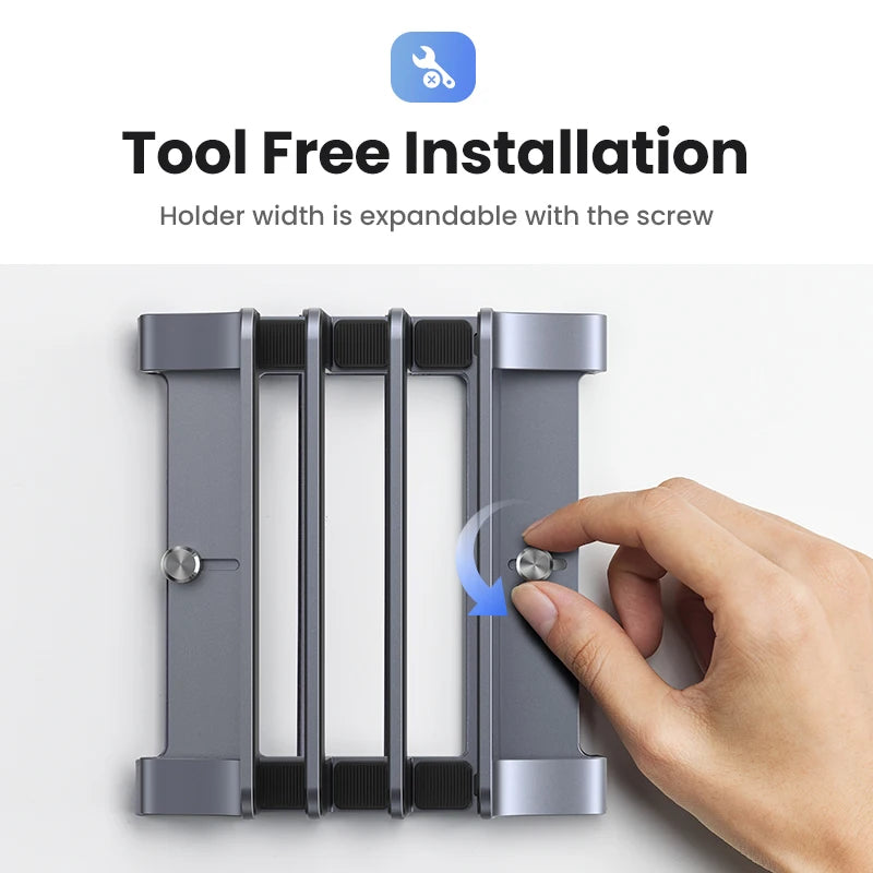 Vertical Laptop Stand in Aluminium (Anti-Scratch)