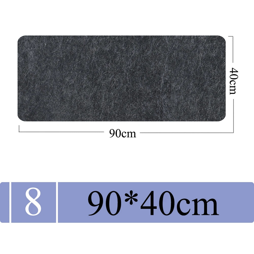 Large Size Wool Felt Mouse Pad (Non Slip)