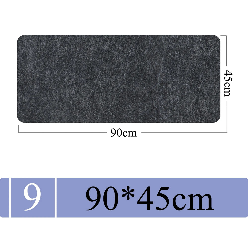 Large Size Wool Felt Mouse Pad (Non Slip)