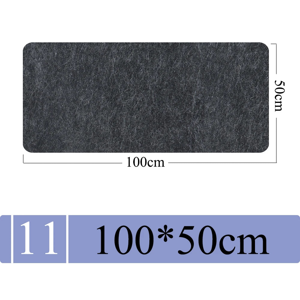 Large Size Wool Felt Mouse Pad (Non Slip)