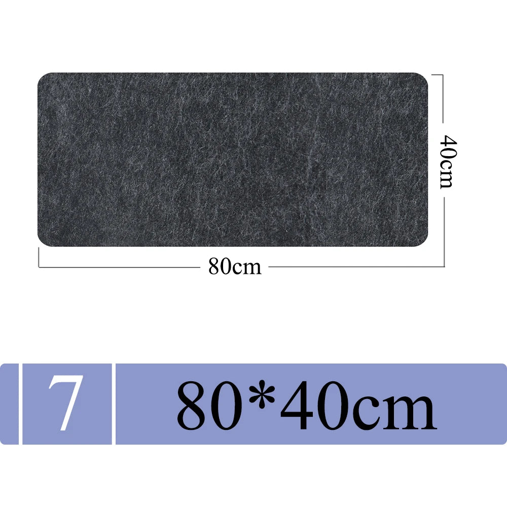 Large Size Wool Felt Mouse Pad (Non Slip)