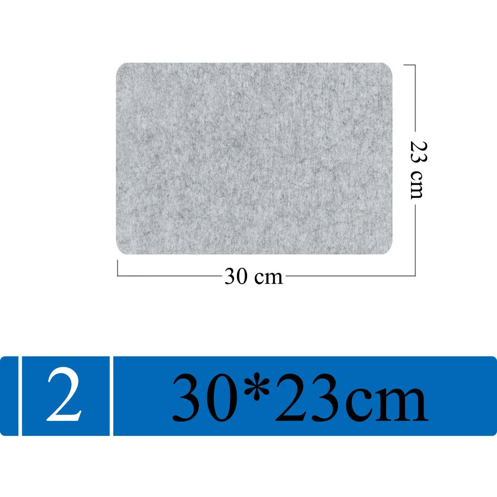 Large Size Wool Felt Mouse Pad (Non Slip)