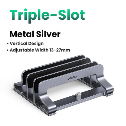 Vertical Laptop Stand in Aluminium (Anti-Scratch)