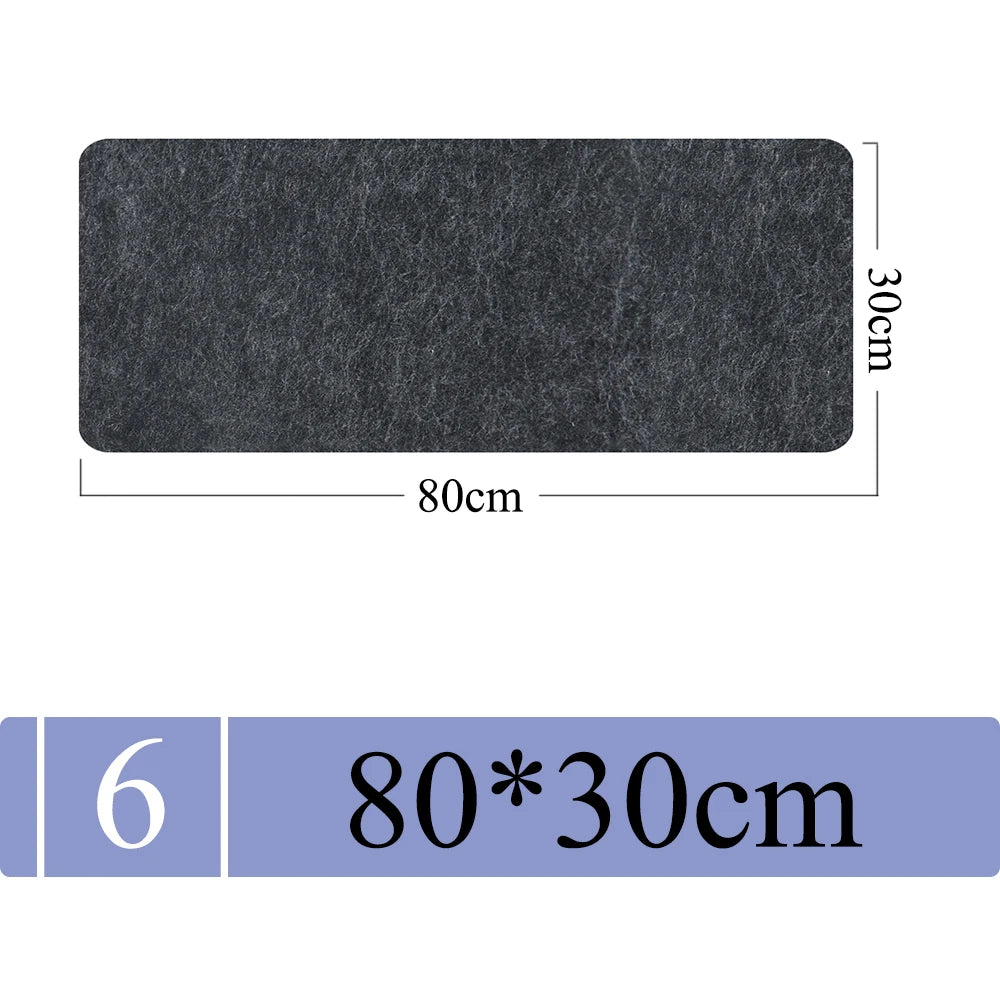 Large Size Wool Felt Mouse Pad (Non Slip)