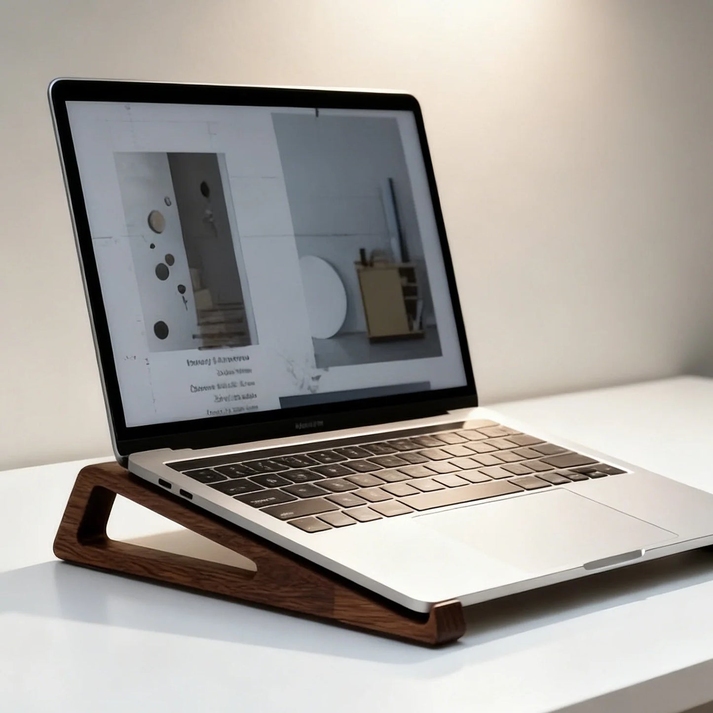 Wooden Laptop Stand for Desk