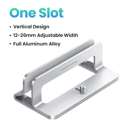 Vertical Laptop Stand in Aluminium (Anti-Scratch)